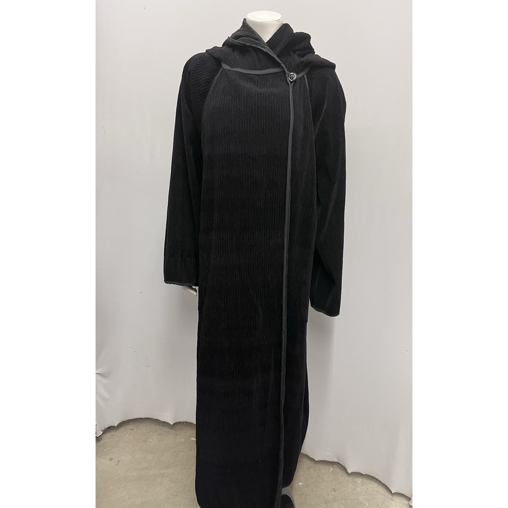 Mycra Pan One Reversible Coat Black Hood Artsy Style Size 1‎ - S/M Fits Large L - Picture 6 of 12